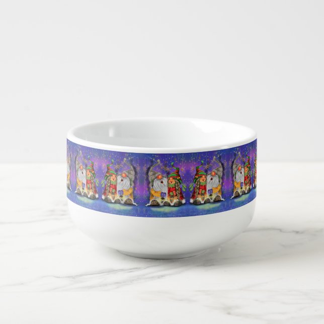 Christmas Gnomes Soup Mug (Front)