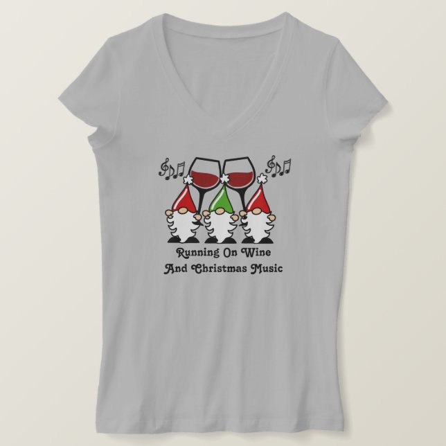 Christmas Gnomes T-Shirt (Design Front)