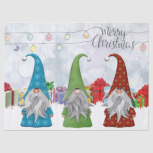 Christmas Gnomes Tissue Paper