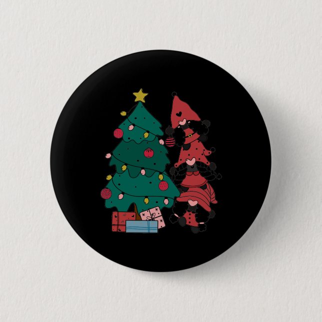 Christmas Gnomes Toddler T Shirt  Button (Front)