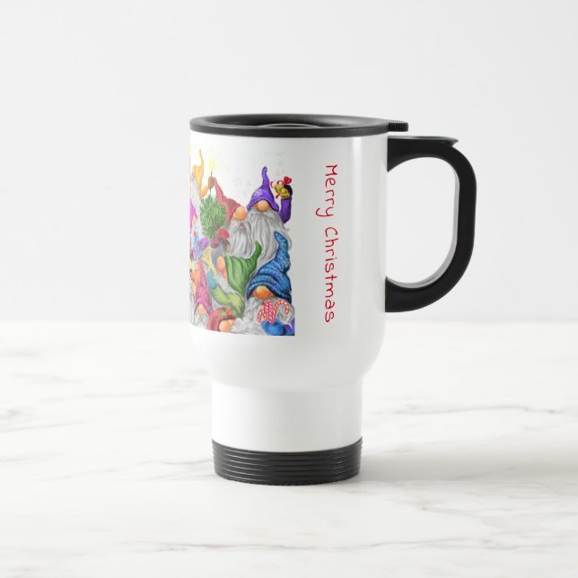 Christmas Gnomes Travel Mug (Right)