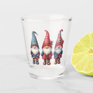 Christmas Gnomes Trio Shot Glass