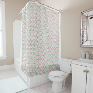 Christmas Gnomes Watercolor Shower Curtain