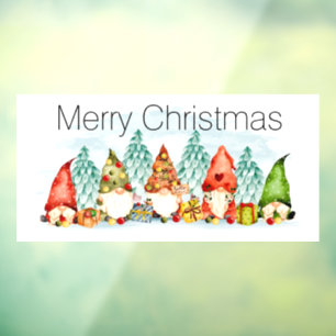 Christmas Gnomes Window Cling