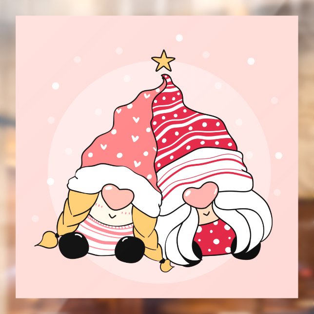 Christmas Gnomes Window Cling (Sheet 2)