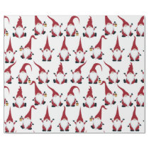 Christmas Gnomes with Lantern Watercolor Holiday Wrapping Paper Christmas Gnomes with Lantern Watercolor Holiday Wrapping Paper
