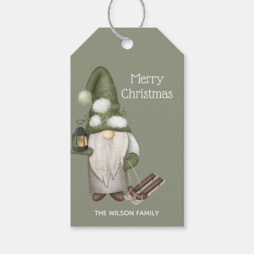 Christmas Gnomes Woodland Gift Tags