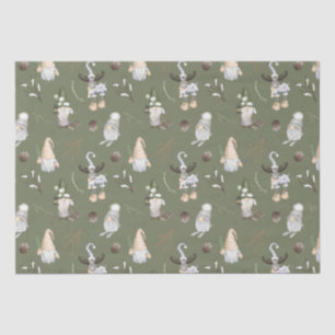 Christmas Gnomes Woodland Tissue Paper