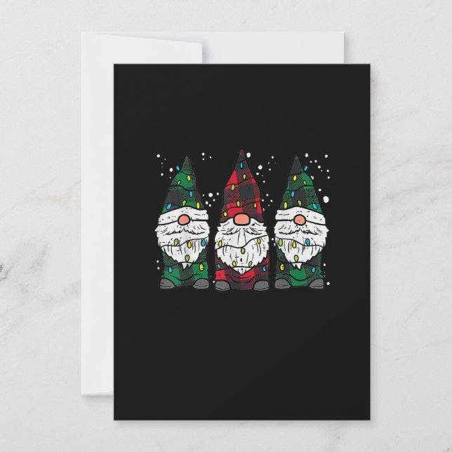 Christmas Gnomes Xmas Pajamas PJs Winter Holidays  Invitation (Front)