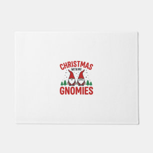 Christmas Gnomies Holiday Gnome Design Doormat