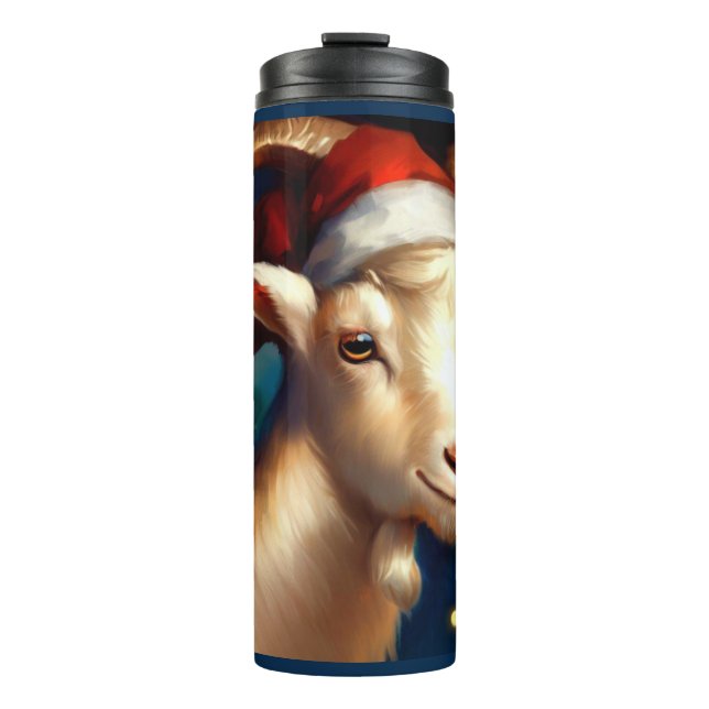 Christmas Goat 1 Thermal Tumbler (Front)