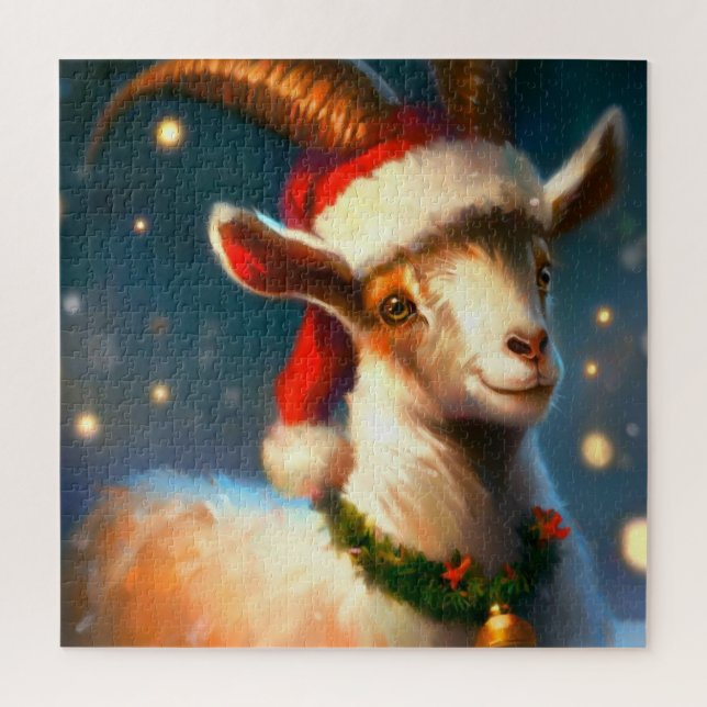 Christmas Goat (2) Jigsaw Puzzle (Vertical)