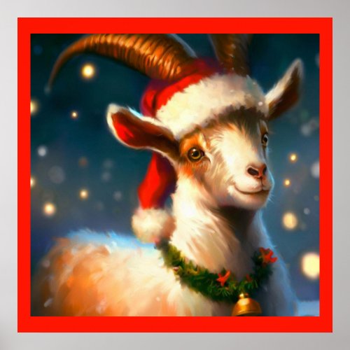 Christmas Goat 2 Poster