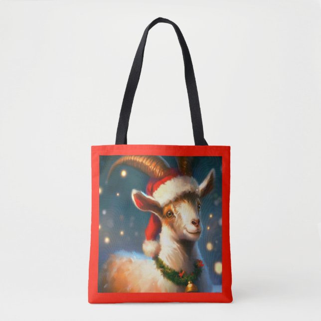 Christmas Goat 2 Tote Bag (Front)