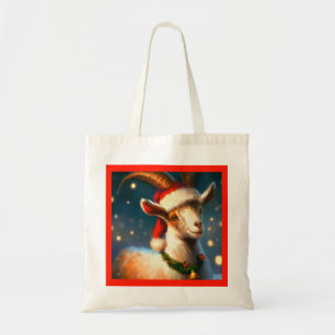 Christmas Goat 2 Tote Bag