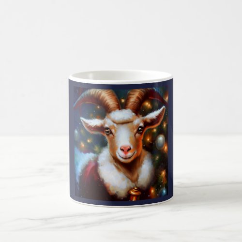 Christmas Goat 4 Coffee Mug