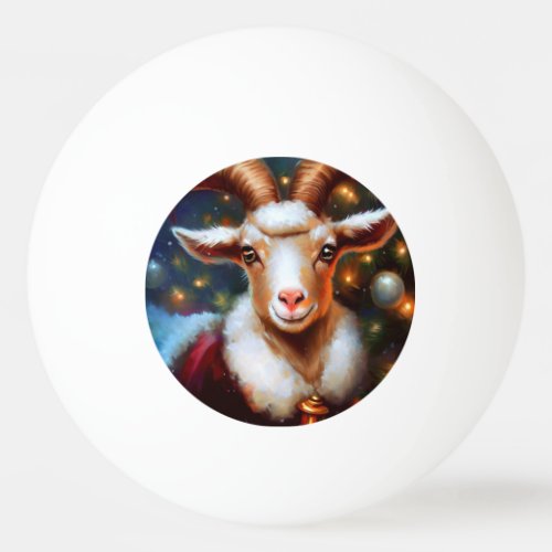 Christmas Goat 4 Ping Pong Ball