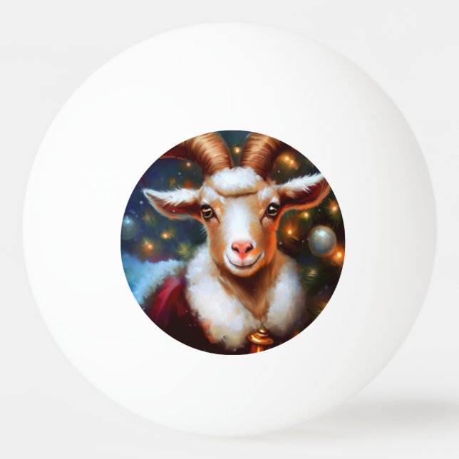 Christmas Goat (4) Ping Pong Ball (Front)