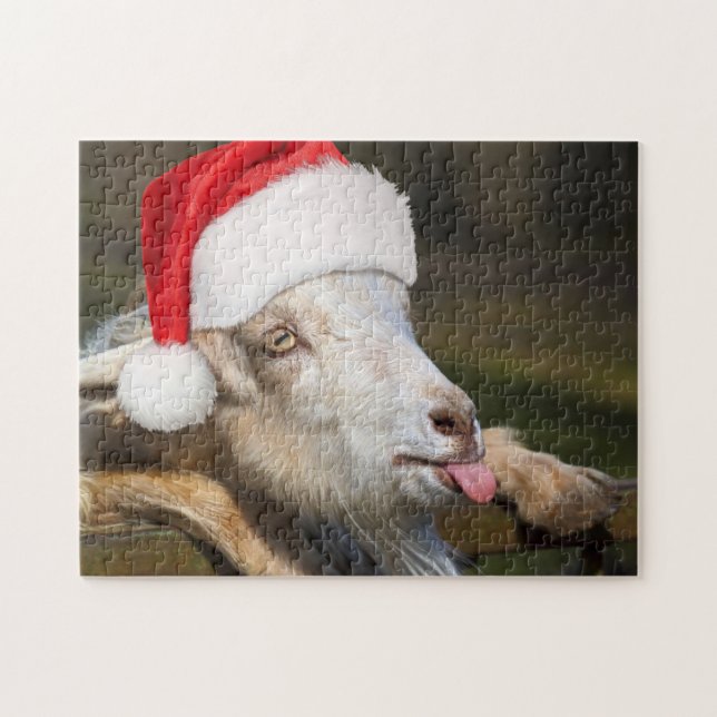 Christmas Goat Jigsaw Puzzle (Horizontal)