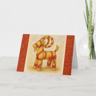 Christmas Goat Julbock Card