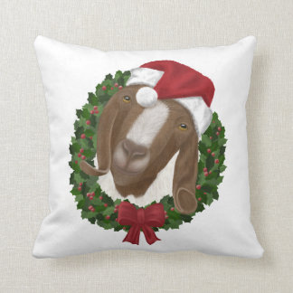 Christmas Goat Pillow