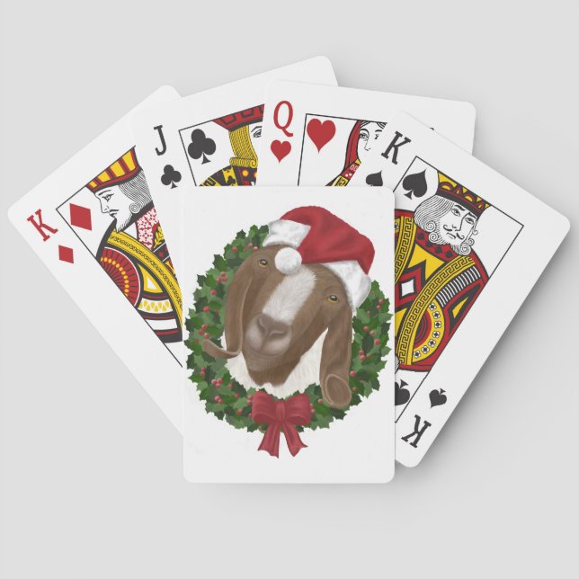 Christmas Goat Playing Cards (Back)