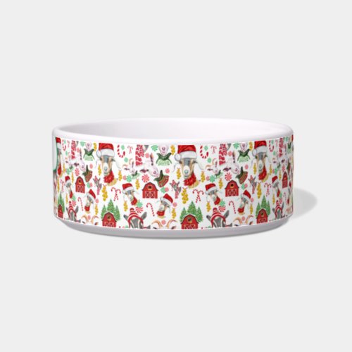 Christmas GOATS Candy and Jingle Bells Bowl