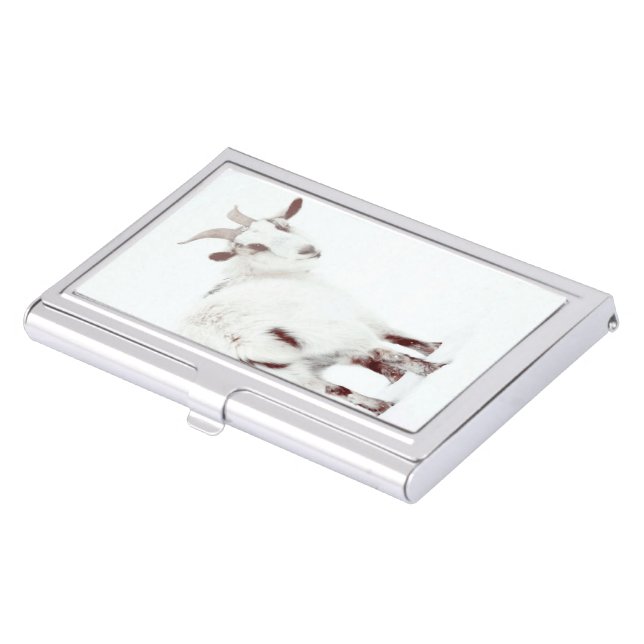 Christmas Goats Case For Business Cards (Front)