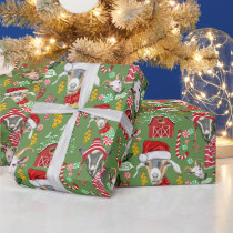 Christmas GOATS Gift Wrap Change Background Color
