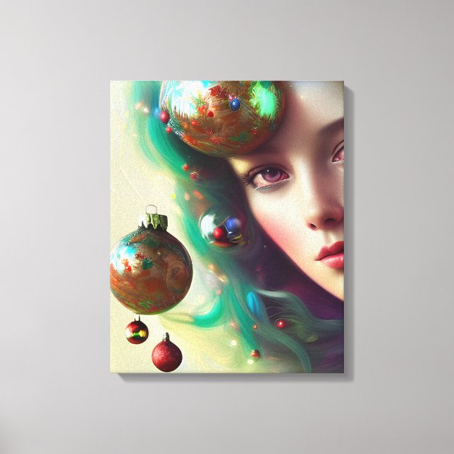 Christmas Goddess Canvas Print (Front)