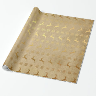 Burgundy and Gold foil Christmas Wrapping Paper | Zazzle