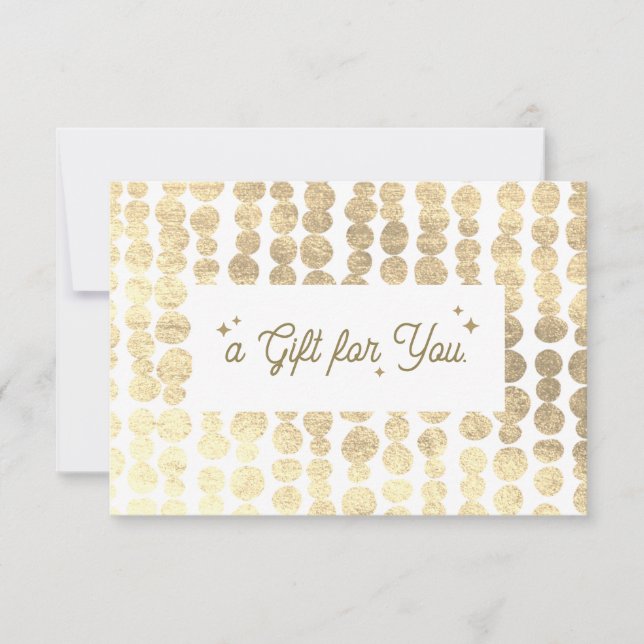 Christmas Gold Gift Certificate (Front)