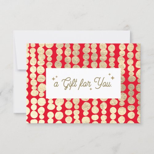 Christmas Gold Red Gift Certificate