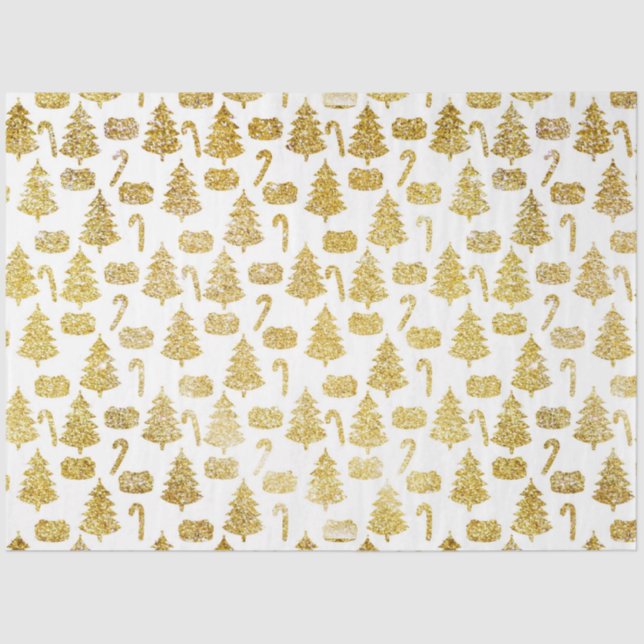 Christmas Gold Series Design 13 Tissue Paper (Front)