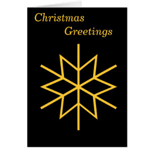 christmas gold star on black background christmas cards