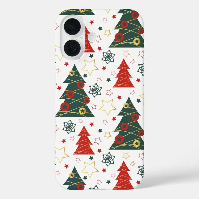 Christmas Gold Twinkle Starry Pines Case-Mate iPhone Case (Back)