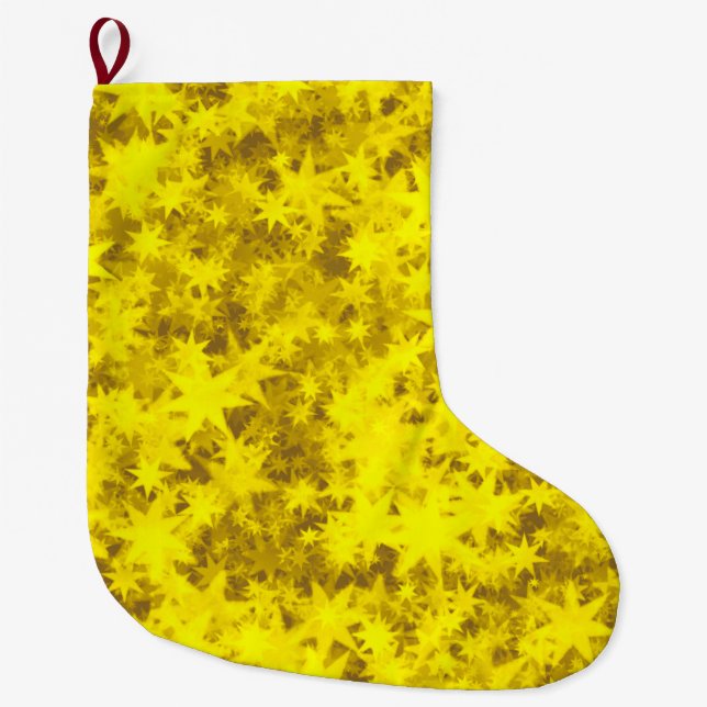 Christmas Golden Dusk Large Christmas Stocking (Front)