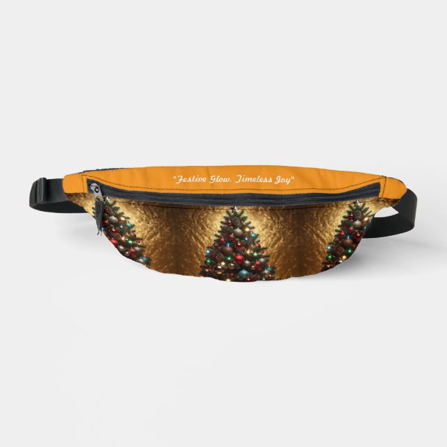 "Christmas Golden Elegance" Fanny Pack (Front)