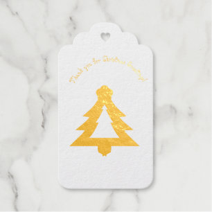 Christmas Golden Foil Gift Tags