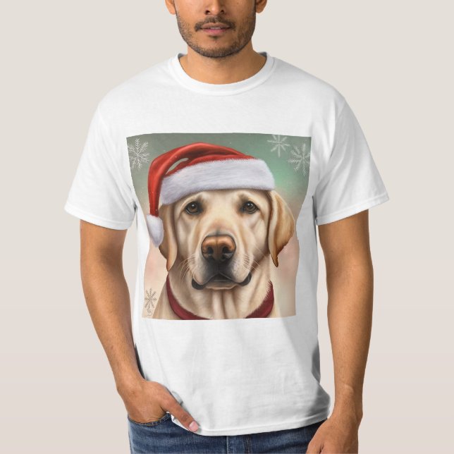 Christmas golden Labrador ,  Dog lover gift  T-Shirt (Front)