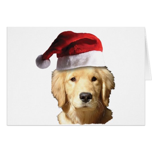 Christmas Golden Retriever (Front Horizontal)