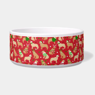 Christmas Golden Retriever Bowl