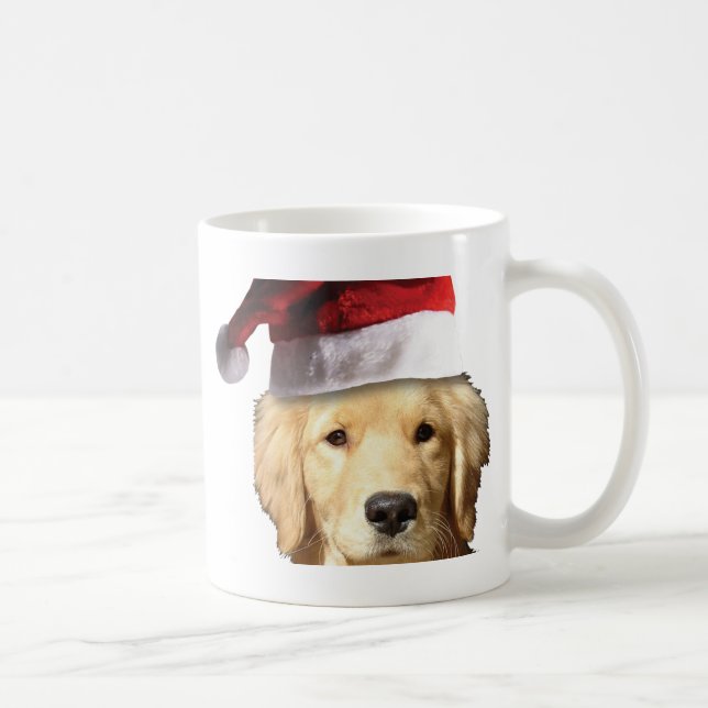 Christmas Golden Retriever Coffee Mug (Right)