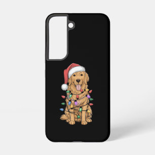 Christmas Golden Retriever Dog Lover Gift Mom Dad Samsung Galaxy S22 Case
