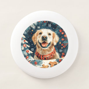 Christmas Golden Retriever Dogs Wham-O Frisbee