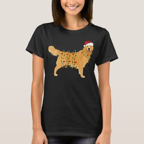 Christmas Golden Retriever Happy New Year Gift For T_Shirt