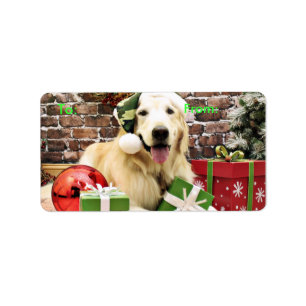 Christmas - Golden Retriever - Hudson Label