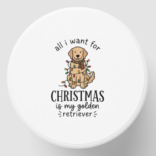 Christmas Golden Retriever Wish List Design Mini Candle Favors