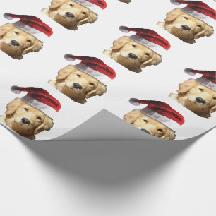 Christmas Golden Retriever Wrapping Paper