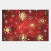 Elegant Golden Black White Luxury Christmas Gift Wrapping Paper